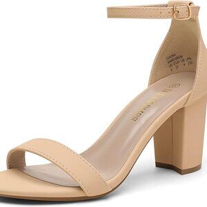 Women's Chunk Low Heel Pump Sandals